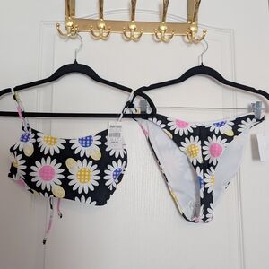 Floral Bikini Set with Daisies